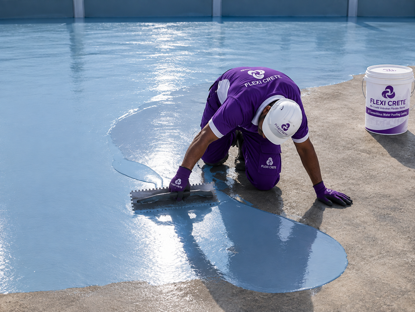 Flexi Crete swimming pool waterproofing